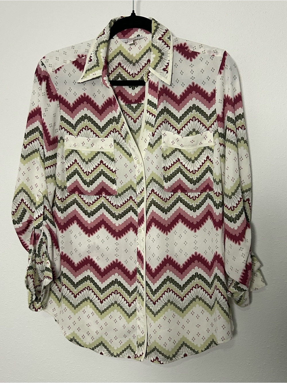Candie's Chevron Button-Down Shirt